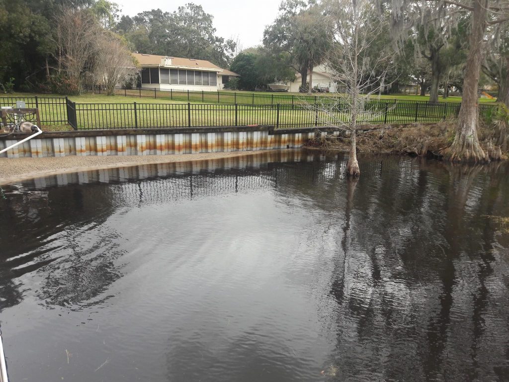 Shoreline restoration on Central Florida lake